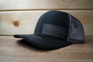 Black/Charcoal Hat (Black Leather)