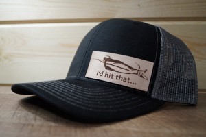 Black/Charcoal Hat (Light Leather)
