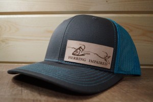 Blue/Charcoal Hat (Light Leather)